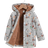 Shein Young Girl Floral Print Hooded Coat - Teddy Lined