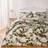 OHS Floral Print Reversible And Pillowcase Bedding Set King Duvet Cover Green, Blue (230x220cm)