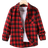 Shein Tween Boy Plaid Pocket Front Shirt