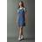 adidas Adicolor Denim 3-Stripes Tank Dress - Blue