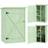 OutSunny Wooden Small Shed 75L x 56W x 115H cm Green (Building Area )