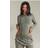 PrettyLittleThing Khaki Logo Print Long Sleeve Bodysuit - Green
