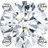 Swarovski Eternity Ohrstecker Runde Form - 18K Weißgold