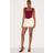 PrettyLittleThing Cream Confetti Applique Textured Mini Skirt - White