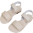 Shein pair CreamColored Roman Style Sandals For Infant And Toddler Girls Knitted Back Strap Wide Elastic Band Round Toe Flat PeepToe Comfortable And Cute Be