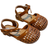 Shein New Summer Style Girls Sandals Toddler Weaved Leather Shoes Soft NonSlip Flat Bottom Sandals For Baby Girls