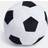 OHS Football Shaped Scatter Cushion Complete Decoration Pillows Black, White