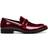 Stacy Adams Shoes Spratley Moc Toe Saddle Slip On Burgundy 10.5 M