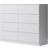 Fwstyle White 8 Chest of Drawer 110x99cm