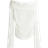 H&M Sheer Knit Off-The-Shoulder Jumper - White