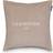 Lexington ICONS Sammetskuddfodral med Lexingtonloggan i Ekologisk Bomull 50x50 Örngott Beige, Vit (50x50cm)