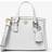 Michael Kors Chantal Extra-Small Pebbled Leather Messenger Bag - White