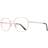 Satin Gold Phantos Metal Eyeglasses Online Full Rim