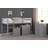 SECONIQUE Panama Mid Sleeper 3ft Single Grey Wooden Bed Frame