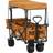 OutSunny Folding Trolley Cart Storage Wagon Beach Trailer 4 Wheels