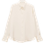 Mango Satin Finish Flowy Shirt - Natural White