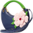 Kate Spade Expo Floral Leather Top Handle Bag - Parisian Navy Multi