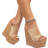 Shein Wedge Heel Platform Waterproof Vintage Braided Slippers Wedge Heel Waterproof Platform Herringbone Wood Grain Cross And Elastic Straps Womens Casual