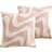 Shein Fall Leopard Print Plush Throw Pillow Case Bohemian Style Decor For Living RoomBedroom Use All Season Pillow Case Beige, White (40x40cm)
