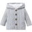 Shein Newborn Baby Boy Cable Textured Hooded Coat