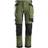 Snickers Workwear 6241 AllRoundWork Trousers - Khaki Green\Black