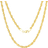 Nuragold Nuragold 10k Yellow Gold 4mm Diamond Cut Rope Chain Pendant Necklace, Mens Womens Lobster Clasp 16" 18" 20" 22" 24" 26" 28" 30"