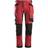 Snickers Workwear 6241 AllRoundWork Trousers - Chili Red\Black