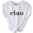 Shein Ciao TShirt Ciao Shirt Ciao Italian Shirt Ciao Womens Or Unisex Fashion Tee Womens Casual Simple CIAO Loose Crew Neck Short Sleeve TShirt Summer