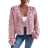 Shein Long Sleeve Casual Open Front Cardigan Vacation Party