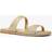 Michael Kors Jaida Glitter Embellished Leather Sandal - Gold