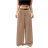 Shein Beige Belted Wide Leg Casual Work Pants