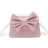Shein Girls Bow Decor Quilted Crossbody Bag