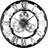 extra large numerals skeleton big Wall Clock 60cm