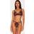 PrettyLittleThing Lace Strappy Cut Out Lingerie Set - Chocolate