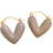 Shein 1pair Heart Shaped Stud Earrings, Elegant And Delicate, Suitable For Daily Wear