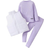 Shein Toddler Girls pcs Casual Set White Cropped Padded Vest Jacket Purple Long Sleeve Ribbed TShirt And Leggings Suitable For Winter Casual Daily School Fa