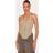 PrettyLittleThing Sage Boned Dip Hem Corset - Sage