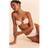 PrettyLittleThing Bandeau Gold Trim Bikini Set - White
