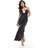 New Look Women's Beaded Corsage Midi Slip Dress - Black