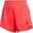 adidas Pacer Essentials Knit High-Rise Shorts - Pure Ruby/Black
