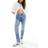 Stradivarius D10 Mom Slim Jean - Medium Wash - Blue
