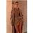 PrettyLittleThing PLT Label Taupe Mesh Long Sleeve Bodysuit - Brown