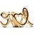 Pandora Handwritten Love Charm - 14k Gold Plating