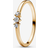 Pandora Era 14k Gold Lab-Grown Diamond Triple Stone Ring - Clear