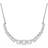 Swarovski Matrix Rhodium Plated Gradient Round Cut Necklace - Silver