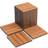 Costway 18 Pieces Interlocking Deck Tiles Waterproof Outdoor Flooring Covering Brown