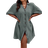 Shein Plus Size Woven Button-Down Dropped Dress - Solid Color