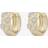 Snö of Sweden Jen Stone Wide Ring Earrings - Gold