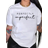Shein Plus Size Letter Print T-Shirt - Casual