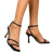 Shein Women's Elegant High Heeled Thong Sandals With Square Toe, Ankle Straps, And Fine Straps, Suitable For Outdoor Parties, Weddings, And Summer In